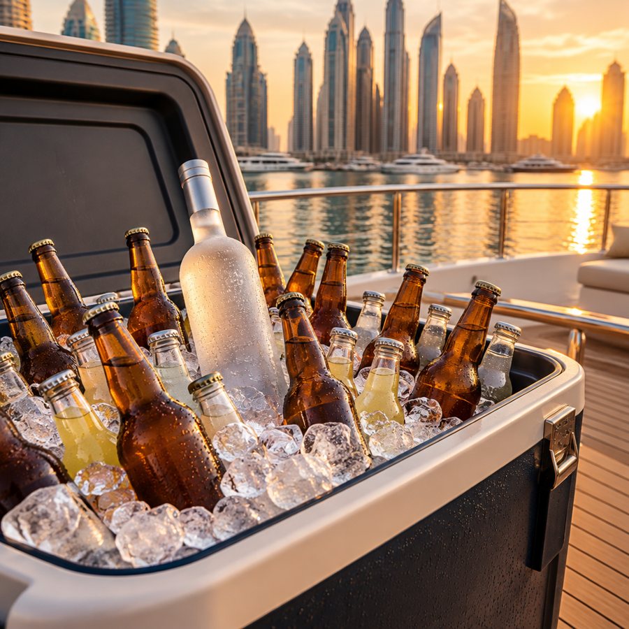 A yacht party in Dubai: the drinks checklist